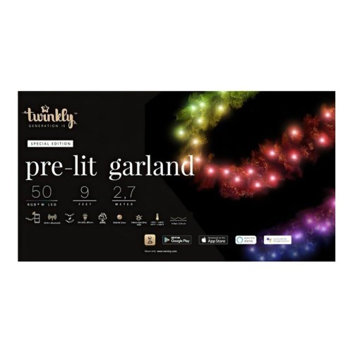 Smart LED налаштована Гірлянда Twinkly Cluster RGBW 50 на ялинковій гірлянді¶
