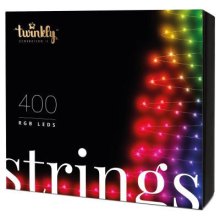 Гірлянда Smart LED Twinkly Strings RGB 400, Gen II, IP44, довжина 32м, кабель чорний