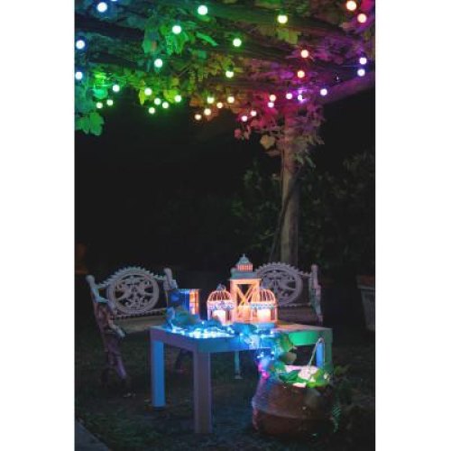 Гірлянда Smart LED Twinkly Strings RGB 400, Gen II, IP44, довжина 32м, кабель чорний