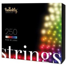 Smart LED Гірлянда Twinkly Strings RGBW 250, BT+WiFi, Gen II, IP44, кабель прозорий