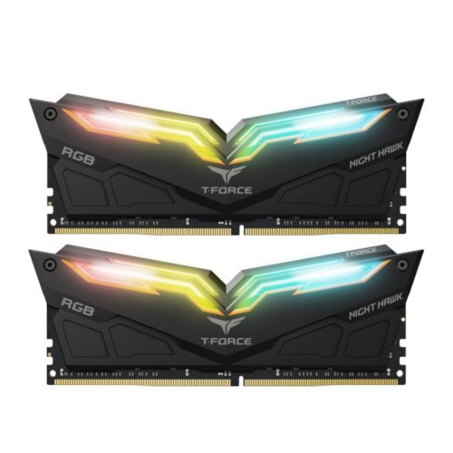 Модуль пам'яті DDR4 16GB (2x 8GB) 3200MHz Team T-Force Night Hawk RGB (TF1D416G3200HC16CDC01)