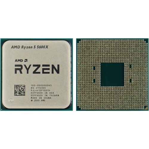 Процесор AMD Ryzen 5 5600X (6C/12T, 3.7-4.6GHz,32MB,65W,AM4, Wraith Stealth) BOX (100-100000065BOX)