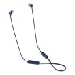 Навушники з мікрофоном (гарнітура), JBL T115BT, Blue (JBLT115BTBLU)