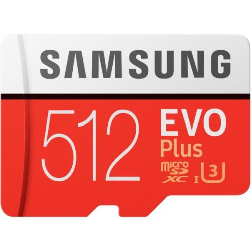 microSDXC карта 512GB Samsung EVO Plus class10 UHS-1 з SD адаптером (MB-MC512HA/RU)