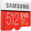 microSDXC карта 512GB Samsung EVO Plus class10 UHS-1 з SD адаптером (MB-MC512HA/RU)