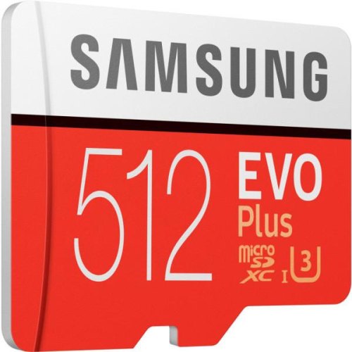 microSDXC карта 512GB Samsung EVO Plus class10 UHS-1 з SD адаптером (MB-MC512HA/RU)