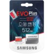 microSDXC карта 512GB Samsung EVO Plus class10 UHS-1 з SD адаптером (MB-MC512HA/RU)