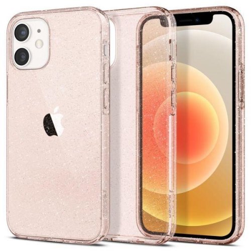 Чохол Spigen для iPhone 12 mini Liquid Crystal Glitter, Rose Quartz