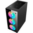 Корпус без БЖ 1stPlayer V3-A-4G6 Black, ATX, Mini-ITX, Micro-ATX