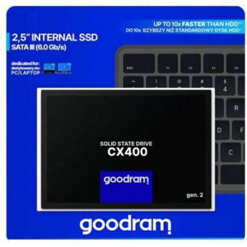 Накопичувач SSD 256GB GoodRAM CX400 2.5 SATA III 3D NAND