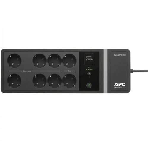 ДБЖ APC 400W/650VA,Standby,Schuko,USB charging port BE650G2-RS