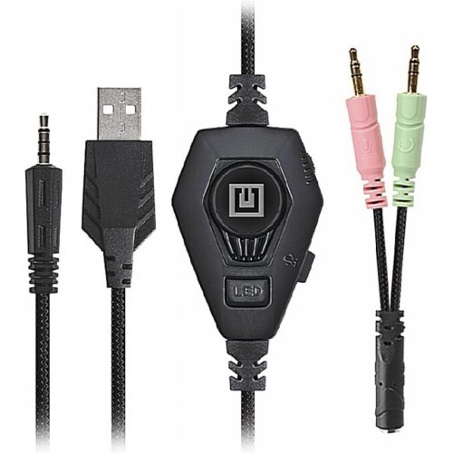 Гарнітура дротова ігрова Real-El GDX-7680 Black (EL124100046)