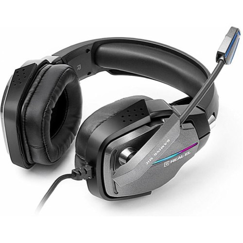 Гарнітура дротова ігрова Real-El GDX-7680 Black (EL124100046)