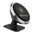 Автомобільне кріплення для смартфона Magnetic 360° Rotation (Клейка стрічка) Baseus Срібний