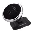 Автомобільне кріплення для смартфона Magnetic 360° Rotation (Клейка стрічка) Baseus Срібний