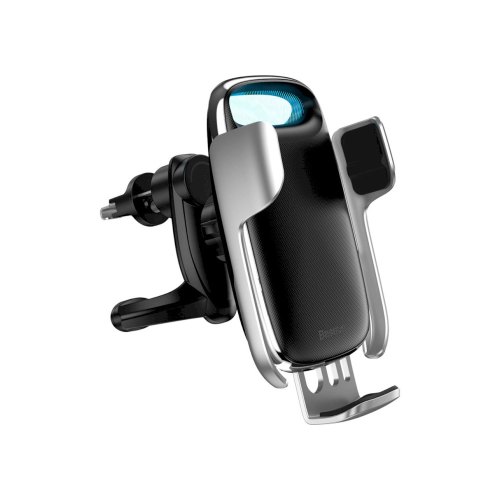 Автотримач + бездротовий зарядний пристрій Baseus Milky Way Electric Bracket (Silver)