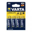 Батарейка VARTA LONGLIFE лужна AA блістер, 4 шт.