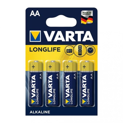 Батарейка VARTA LONGLIFE лужна AA блістер, 4 шт.