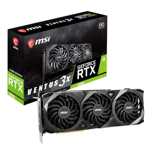 Відеокарта MSI GeForce RTX 3090 Ventus 3X 24G OC 24GB (RTX 3090 VENTUS 3X 24G OC)