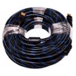 Кабель HDMI - HDMI, 1500см, PowerPlant (KD00AS1206), v1.4, позолочені коннектори, Нейлон, з 2-ма феритами, 15м