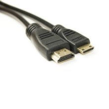 Кабель HDMI - miniHDMI, 200см, PowerPlant (KD00AS1273), v1.4, позолочені коннектори, 2м