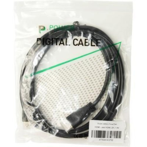 Кабель HDMI - miniHDMI, 200см, PowerPlant (KD00AS1273), v1.4, позолочені коннектори, 2м