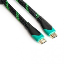 Кабель HDMI - HDMI, 2000см, PowerPlant (KD00AS1295), v2.0, позолочені конектори, з 2-ма феритами, 20м