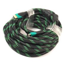 Кабель HDMI - HDMI, 1000см, PowerPlant (KD00AS1293), v2.0, позолочені конектори, з 2-ма феритами, 10м