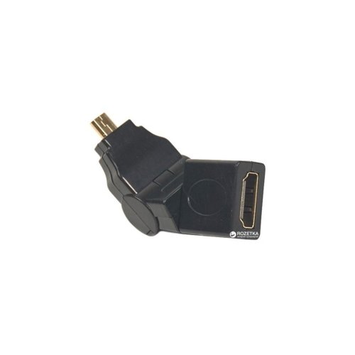 Перехідник PowerPlant HDMI AF - micro HDMI AM, 360 градусів (CA910618)