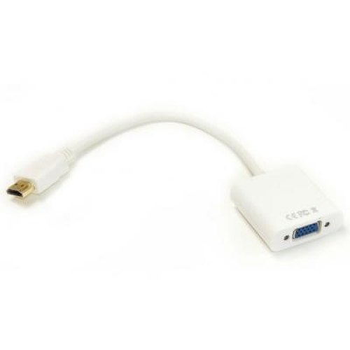 Кабель-перехідник PowerPlant HDMI - VGA 0.15m (KD00AS1285)