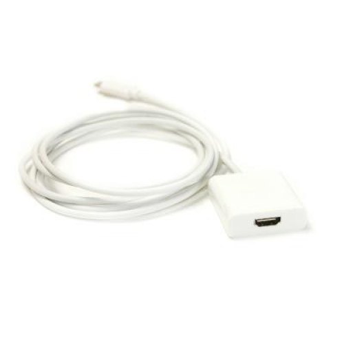 Кабель-перехідник PowerPlant USB Type C - HDMI female, 1.8m (KD00AS1271)