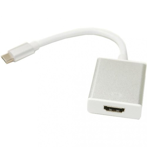 Кабель-перехідник PowerPlant USB Type C - HDMI female, 0.15m (KD00AS1272)