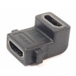 Перехідник PowerPlant HDMI AF - HDMI AF, панельний кутовий (KD00AS1304)