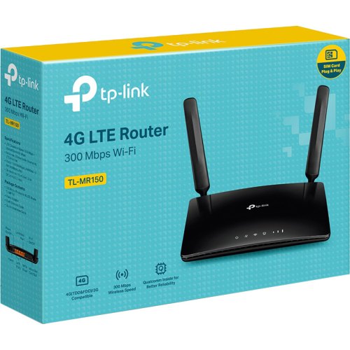 4G-Маршрутизатор TP-LINK TL-MR150 N300 4G LTE 3xFE LAN 1xFE WAN 1xSim Card Slot