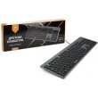Клавіатура Vinga KB735 black-grey