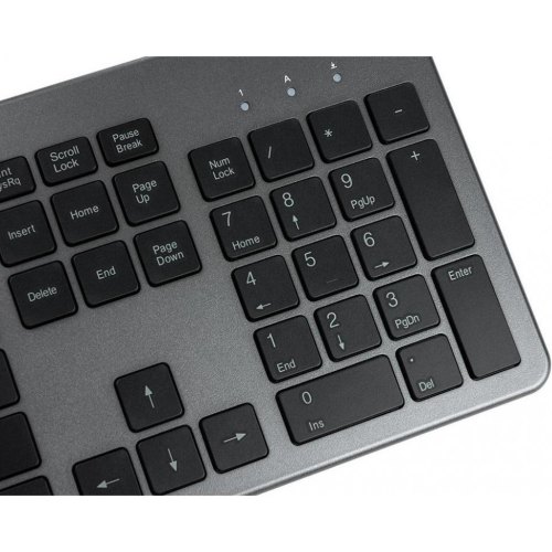 Клавіатура Vinga KB735 black-grey