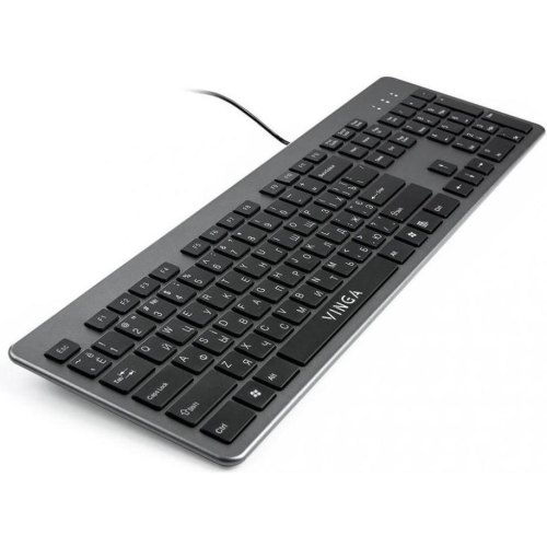 Клавіатура Vinga KB735 black-grey