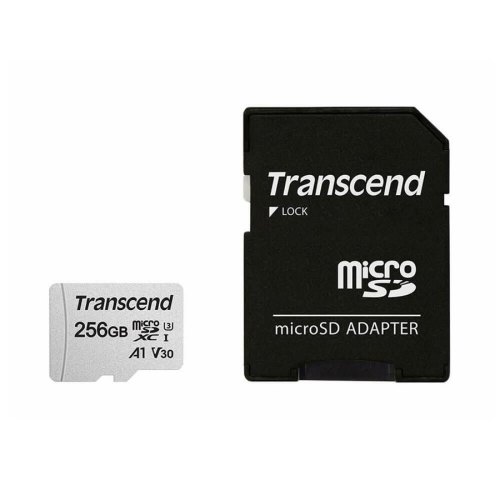 Карта пам'яті Transcend microSD 256GB C10 UHS-I R100/W40MB/s + SD