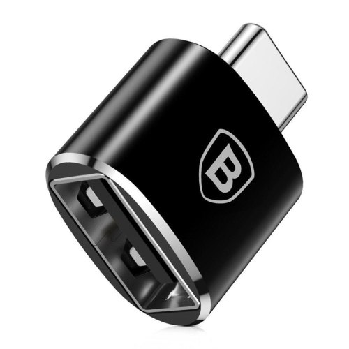 Адаптер OTG Baseus USB Female To Type-C Male Adapter Converter Black