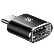Адаптер OTG Baseus USB Female To Type-C Male Adapter Converter Black