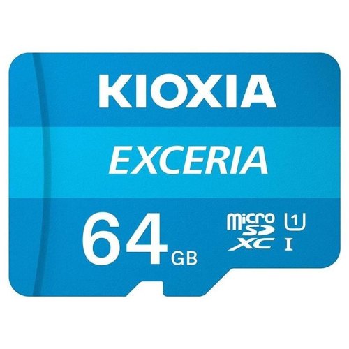 microSDXC карта 64GB Kioxia Exceria class10 UHS-1 з SD адаптером (LMEX1L064GG2)