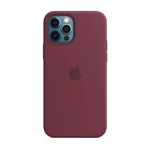 Чохол Apple Silicone Case для iPhone 12 Pro Max with MagSafe, Plum