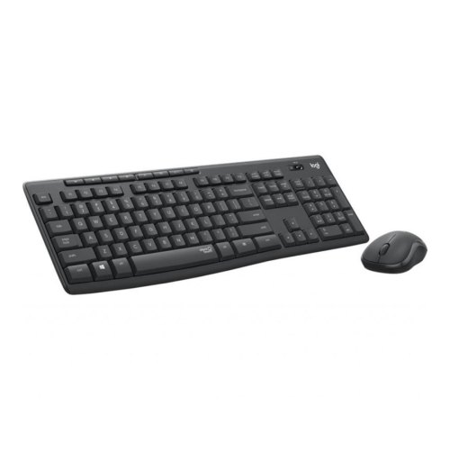 Комплект бездротовий (клавіатура+мишка), Logitech MK295 (920-009807), USB-нано, Black