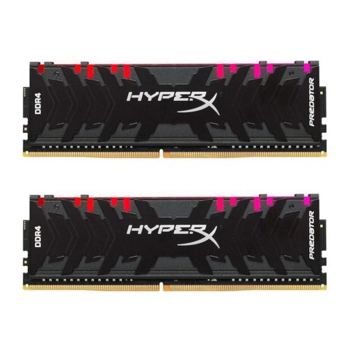 Модуль пам'яті, DDR4, 16GB (2x 8GB), 2933MHz, HyperX Predator RGB (HX429C15PB3AK2/16)