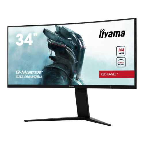 Монітор, Iiyama G-Master GB3466WQSU-B1, 34, VA, 3840x2160, 144Гц