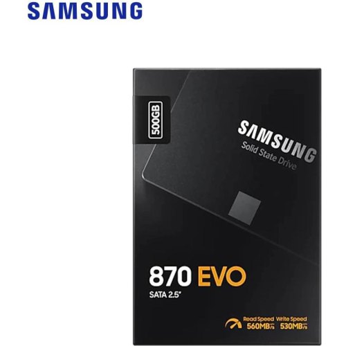 Накопичувач SSD 2.5 Samsung 870 Evo 500GB SATAIII V-NAND 3bit MLC (MZ-77E500BW)