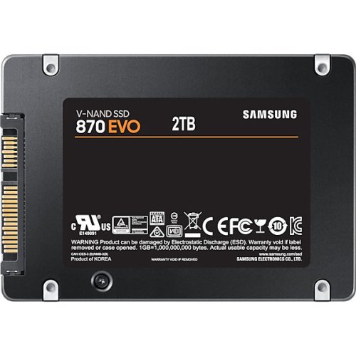 Накопичувач SSD 2.5 Samsung 870 Evo 2TB SATAIII V-NAND 3bit MLC (MZ-77E2T0BW)