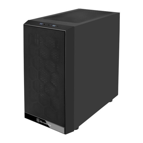 Корпус Silverstone PS15 Black Tempered Glass (SST-PS15B-G)