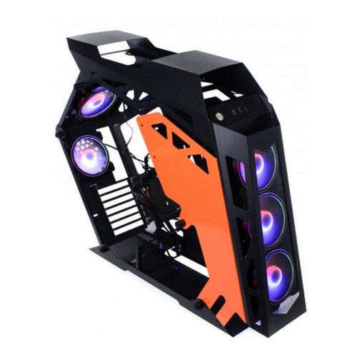 Корпус QUBE Stalker Max Black-Orange (STALKER_FMBE3) +