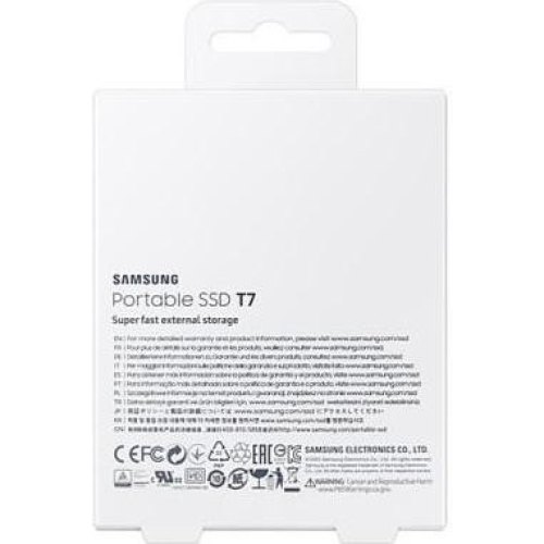 Зовнішній SSD накопичувач Samsung T7 2 TB Titan Gray (MU-PC2T0T/WW)